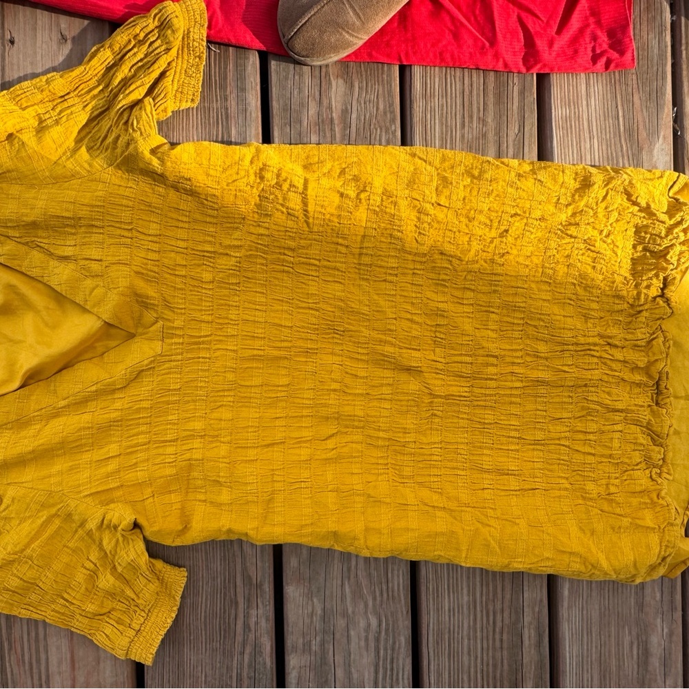BB Dakota Mustard Yellow Women's Blouse